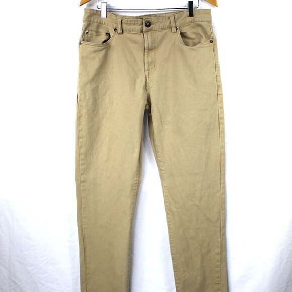 Stitches and Rivets Tan/Khaki Men's Jeans/Pants 34 x 32 Straight 54272 Stretch - Picture 1 of 7